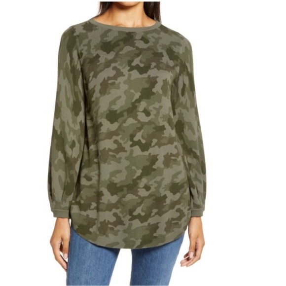 Caslon Tops - Caslon Bishop Sleeve Sweater size xl